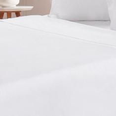 Jogo De Cama Queen 200 Fios Liso 4 Pçs 160x200x35cm Branco - TESSI