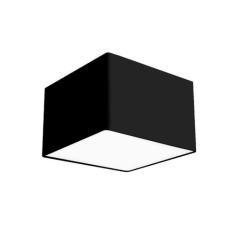 Lustre Cupula Dome Quadrado 30x20cm Preto - MARRYLUZ