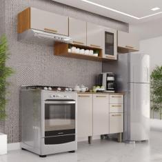 Cozinha Compacta 4 Peças 8 Portas 2 Gavetas Bella - Sallêto Móveis