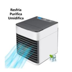 Mini Ar Condicionado Portátil Arctic Air Cooler Umidificador Climatizador Luz Led