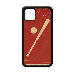 Capa esportiva de beisebol com ilustração vermelha para iPhone 12 Pro Max para Apple Mini Mobile Case