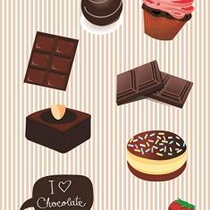 Papel De Parede Adesivo Lavável Chocolate 12m