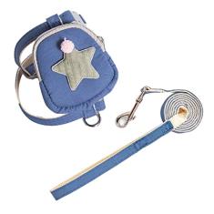 Coleira para Colete para Gatos, Conjunto de Coleira para Animal de Estimação Alças Ajustáveis ​​Nylon de Pressão Uniforme para Caminhada (S (recomendado dentro de 2,5kg/5,5lb))