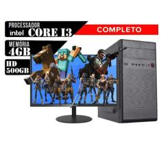 Computador Core I3 / 4Gb / Hd500Gb + Tela 19