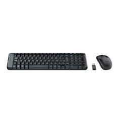 Kit Teclado e Mouse Sem Fio Logitech MK220 Preto