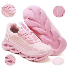 Tênis Infantil Menina Evoltenn Sola Trança, 28, Rosa, Menina