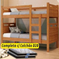 Beliche Solteiro Barreto Vira Duas Camas Solteiro com Colchões Probel 