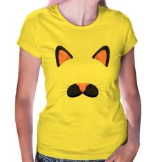 Baby Look Gatinha Orelhinha - Foca na Moda, Amarelo, G