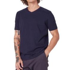 Camiseta Masculina Hering 022b, Azul marinho, P