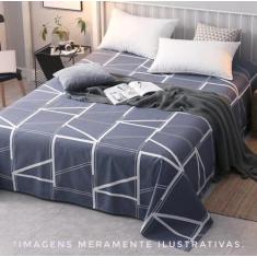 Lençol Micropercal Casal Avulso Sem Elástico Superior Virol Estampado 