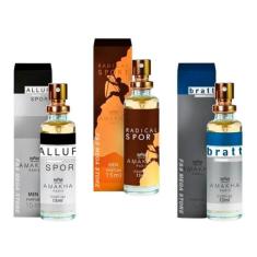 03 Perfume Masculino Amakha Paris Allur Sport Radical Bratt