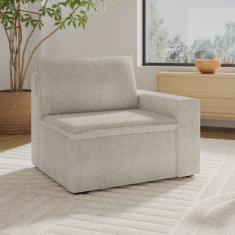 Sofá Modular com Braço Direito 105cm Zen Cabecasa Madeiramadeira