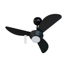 Ventilador de Teto Ventisol Mistral LED 18W Inverter com Controle Remoto 3 Pás Bivolt Preto