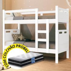 Beliche Solteiro com 2 Colchões Probel Guarda Costas, KIT PREMIUM, Vir