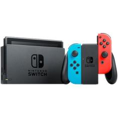 Nintendo Switch 32GB 1 Controle Joy-Con - Vermelho e Azul, Azul e Verm