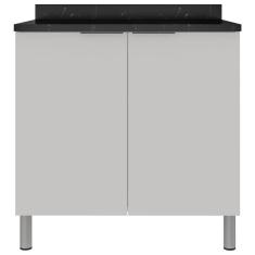 Balcão Duplo Bartira Rubi com 2 Portas e 1 Prateleira - 80,1cm de largura