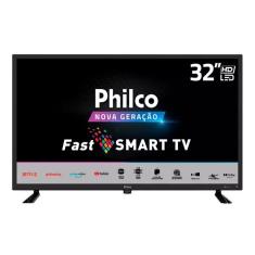 Smart TV LED 32 Polegadas PTV32D10N5SKH HD Wi-Fi Quad Core Dolby Audio Philco