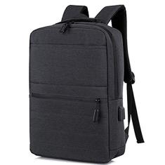 Mochila para laptop Mochila para computador de grande capacidade resistente ao desgaste em nylon usb para carregamento com orifício para fone de ouvido