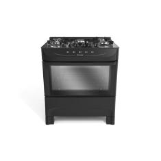 Fogão Mueller 5 Bocas com mesa de vidro Preto MFV5BB - Bivolt