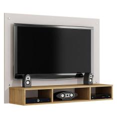 Painel para TV Atena Off White Cinamomo - Valdemóveis
