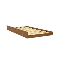 Cama Auxiliar Fenix Bianca 0,88 Castanho  100% MDF