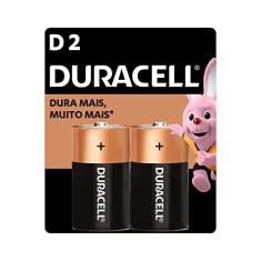 Duracell Pilha Alcalina D Grande Duracell Com 2 Unidades