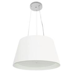Lustre Pendente Cone Md-4119 Cúpula Em Tecido 21/40x30cm Bran