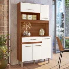 Cozinha Compacta Magazin 5 Portas 1 Gaveta Avel /off White Cr
