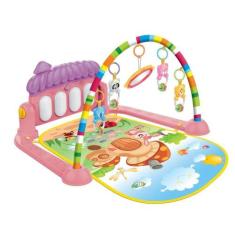 Tapete De Atividades Para Bebê Piano Musical Kitstar Rosa