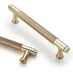 Asidrama Pacote com 10 Puxadores Dourados de 128 mm para Armário de Cozinha