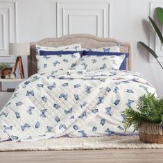 Jogo de lençol Essencialle casal padrão 3 peças com elástico - Marina 