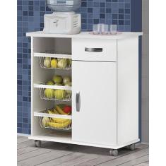 Balcão Com Fruteira (Branco) - Premium - Bella Vercelli