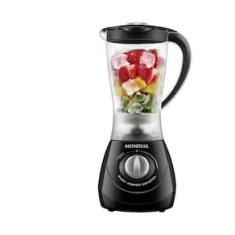 Liquidificador Mondial Easy Power L-550-B com 2 velocidades + Função Pulsar 550W - Preto