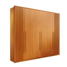 Guarda Roupa 6 Portas 6 Gavetas 100% Mdf Anápolis Ripado Montagem Inteligente - Móveis Valverde - Cinamomo