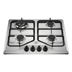 Cooktop 4 Bocas a Gás Electrolux KE4XC Multi Chama, Trempes em Ferro Fundido, Acendimento Automático Bivolt
