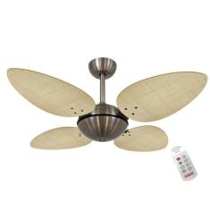 Ventilador Volare Off P Palmae Natural 127V Controle Remoto - Casa H, 