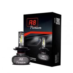 Kit Lâmpada LED Premium H4 6500K 4000 Lumens JR8 - JH0R8PH4