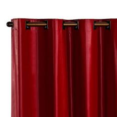Cortina Blackout PVC corta 100% a luz 2,80 m x 1,60 m Vermelha