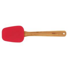 Espátula Oval Silicone e Bamboo