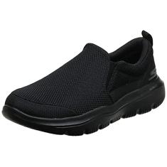 Skechers Go Walk Evolution Ultra masculino impecável, Preto, 12 X-Wide