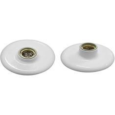 Plafon Pp Bocal Porcelana Branco 100W Ilumi