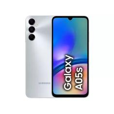 Smartphone Samsung Galaxy A05s 128GB - Prata, 4G, RAM 6GB, Câmera Tripla 50MP + Selfie 13MP, Tela 6,7&quot;