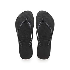 Chinelo, Havaianas, Slim, Feminino, Preto, 41/42