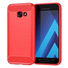 Capas para Samsung Galaxy A7 2017.Caso básico,Botão de pressão flexível / 360 ° Proteção completa,Anti-fingerpirnts