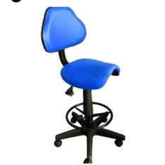 Cadeira sela estética caixa alta para recepção mercado balcão portaria mercadinho tatuador corano azul