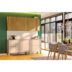 Cozinha Modulada Ambiente Art 6 Peças Freijó Vanilla Riscatto - Kits Paraná