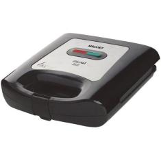 Sanduicheira Mallory Grillmax Inox Preta - 110V, Preto, 110V