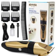 Kit De Tosa Profissional Para Pets Com 4 Pentes