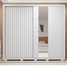 Guarda Roupa Casal 2 Portas 4 Gavetas Romanus Branco Caemmun