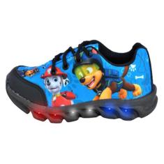 Tenis Masculino De Led Infantil  Patrulha Canina Meninos Casual PCP - 